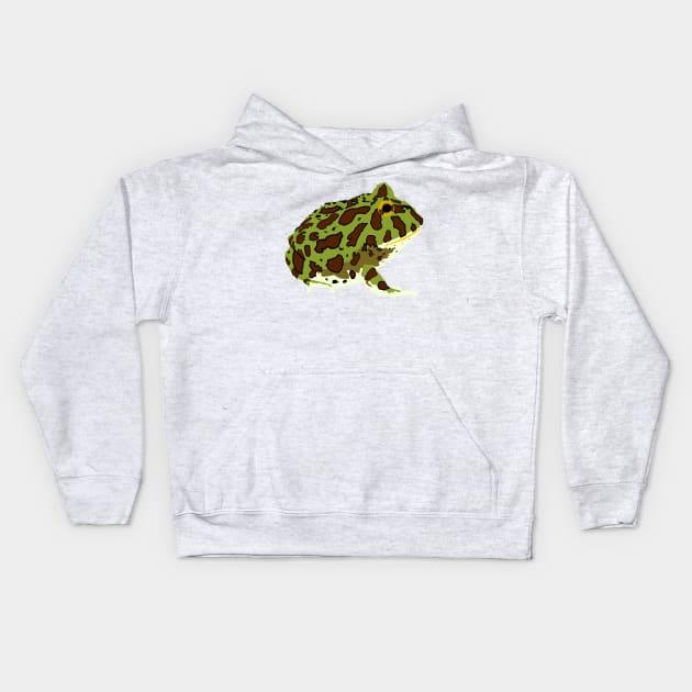 Ornate Pacman Frog Kids Hoodie by stargatedalek